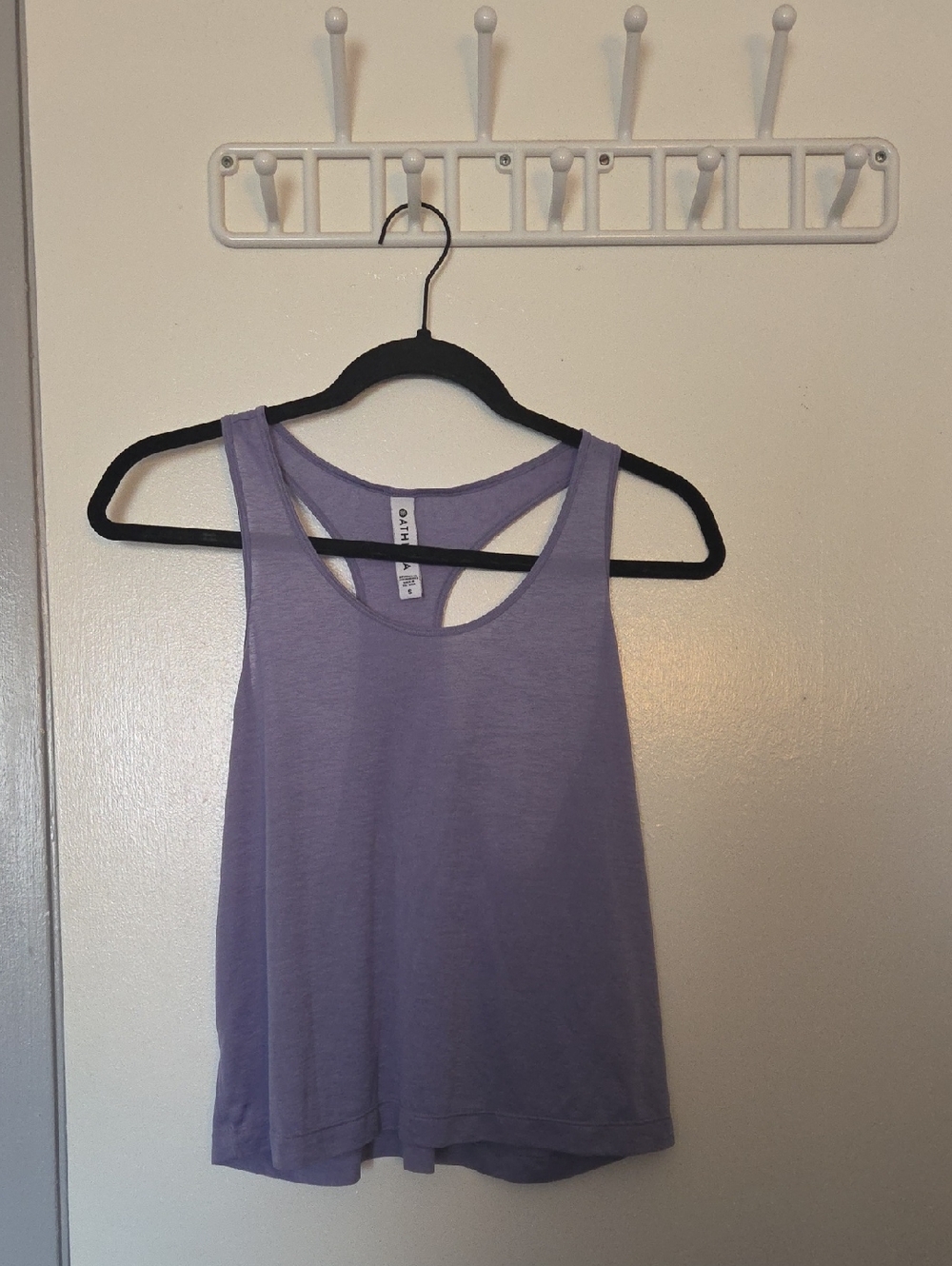 Athleta Size S Purple Heathered Racerback Activewear Tank Top